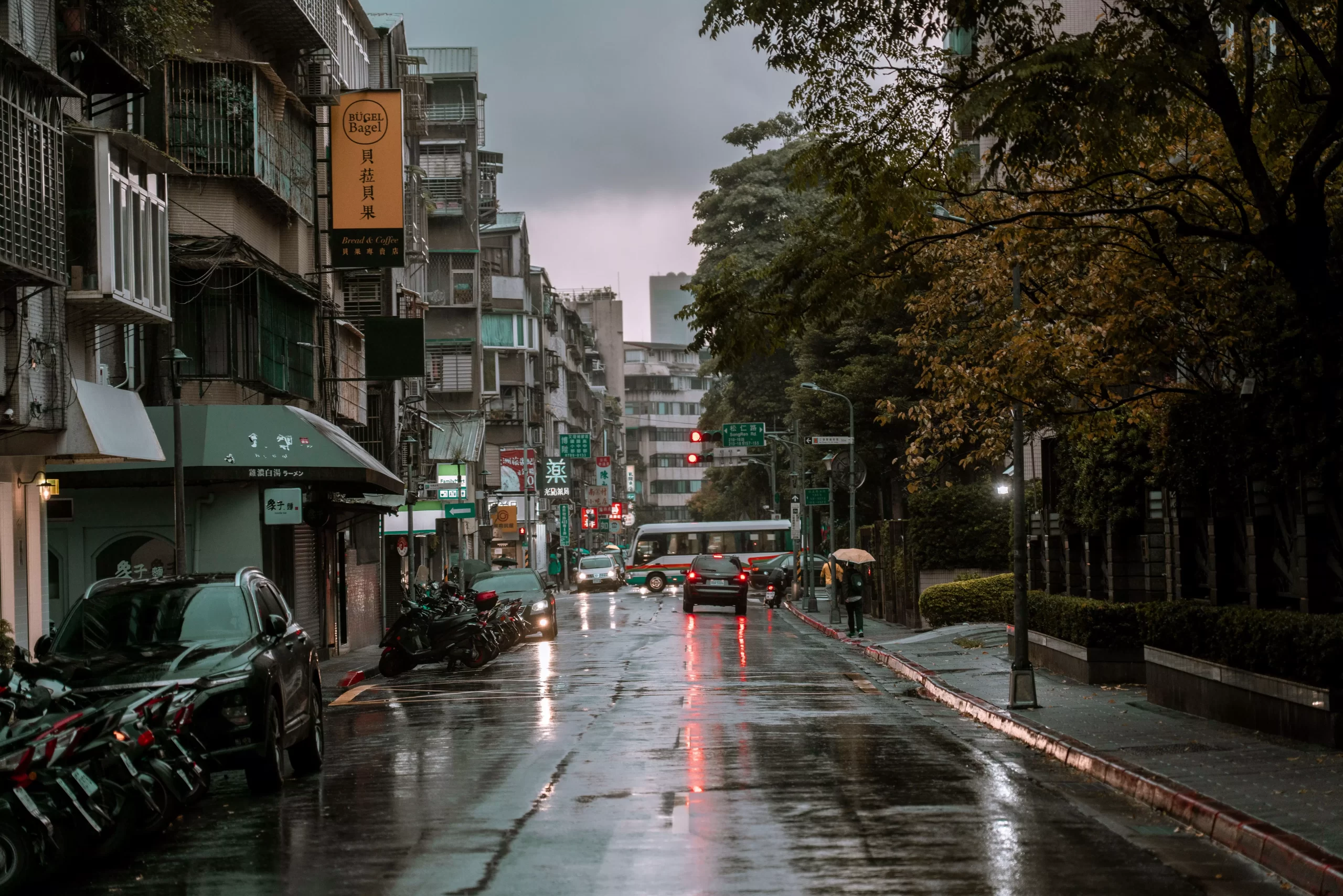 Traveler stuck in Taiwan typhoon waiting at accommodation