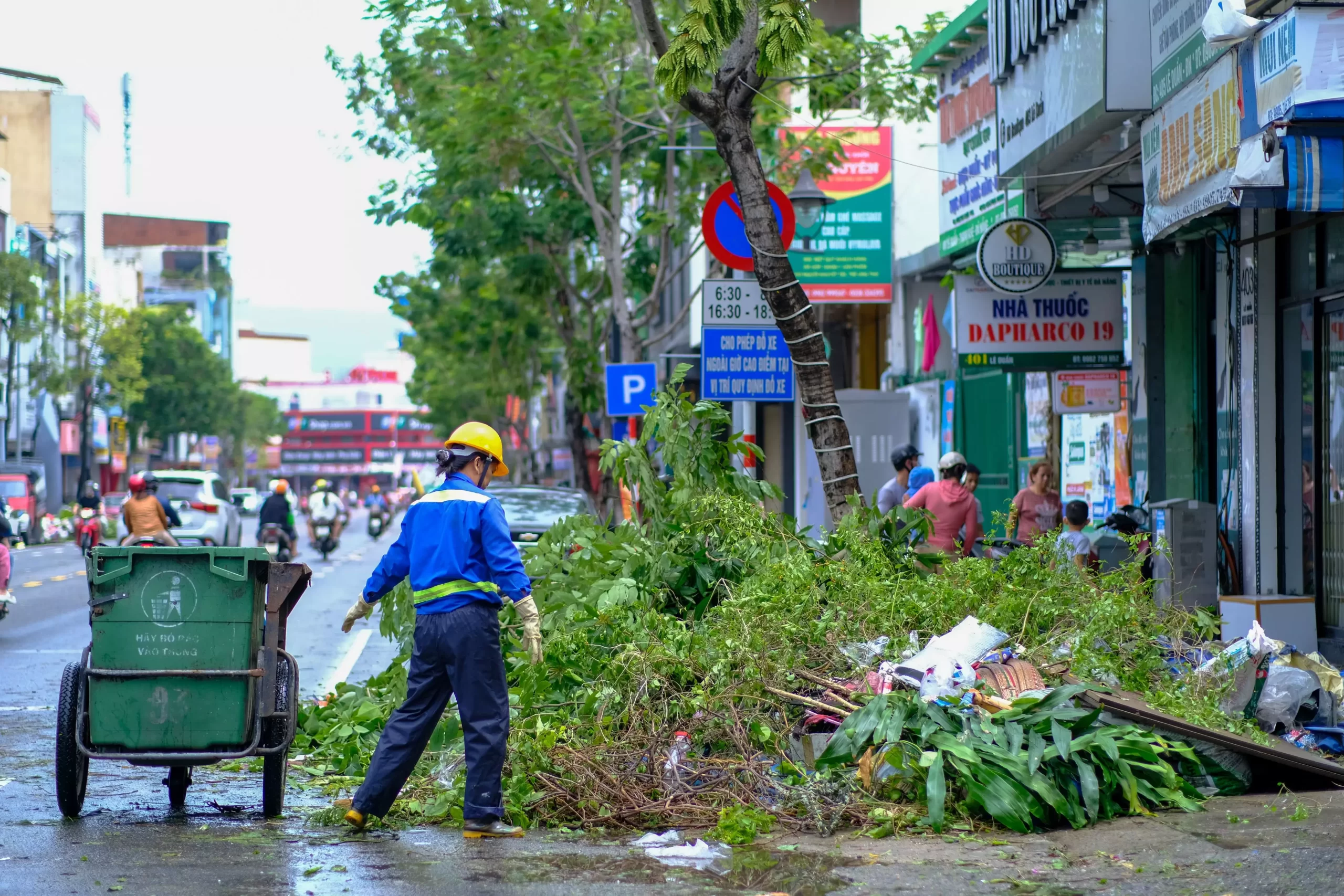 Taiwan night markets typhoon closed stalls in the rain